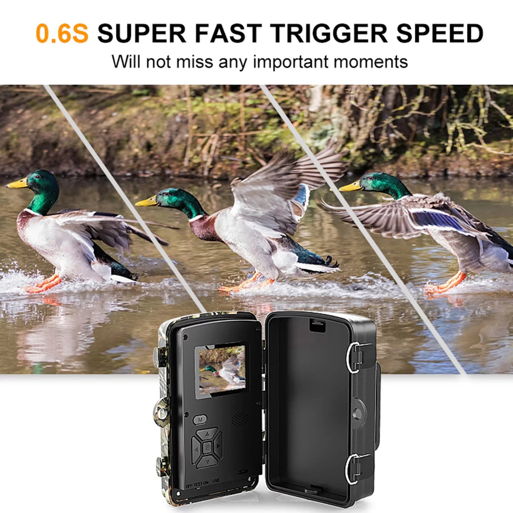 Farm, 2.4'' TFT IP66 Game Vision, 1080P Color and Dadypet Display Detection, Use for Camera Trail Home Waterproof, and Night IR with Wildlife, Motion