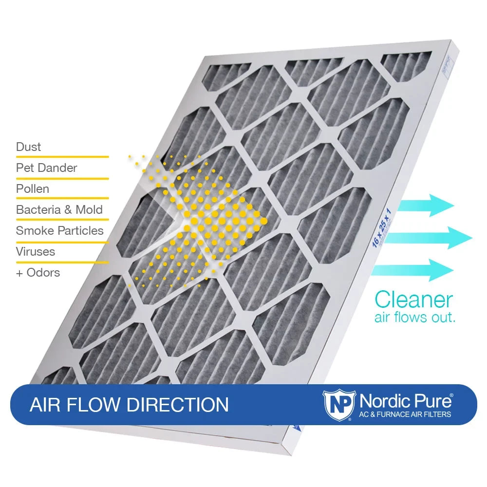 (14_1/2x19_1/2) Air Plus Pack MERV Pleated Carbon Filters 12 Furnace 15x20x1 12