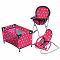 and Doll Play Doll Collection Accessories, New The Pack N York Pieces Bouncer High Chair, 3