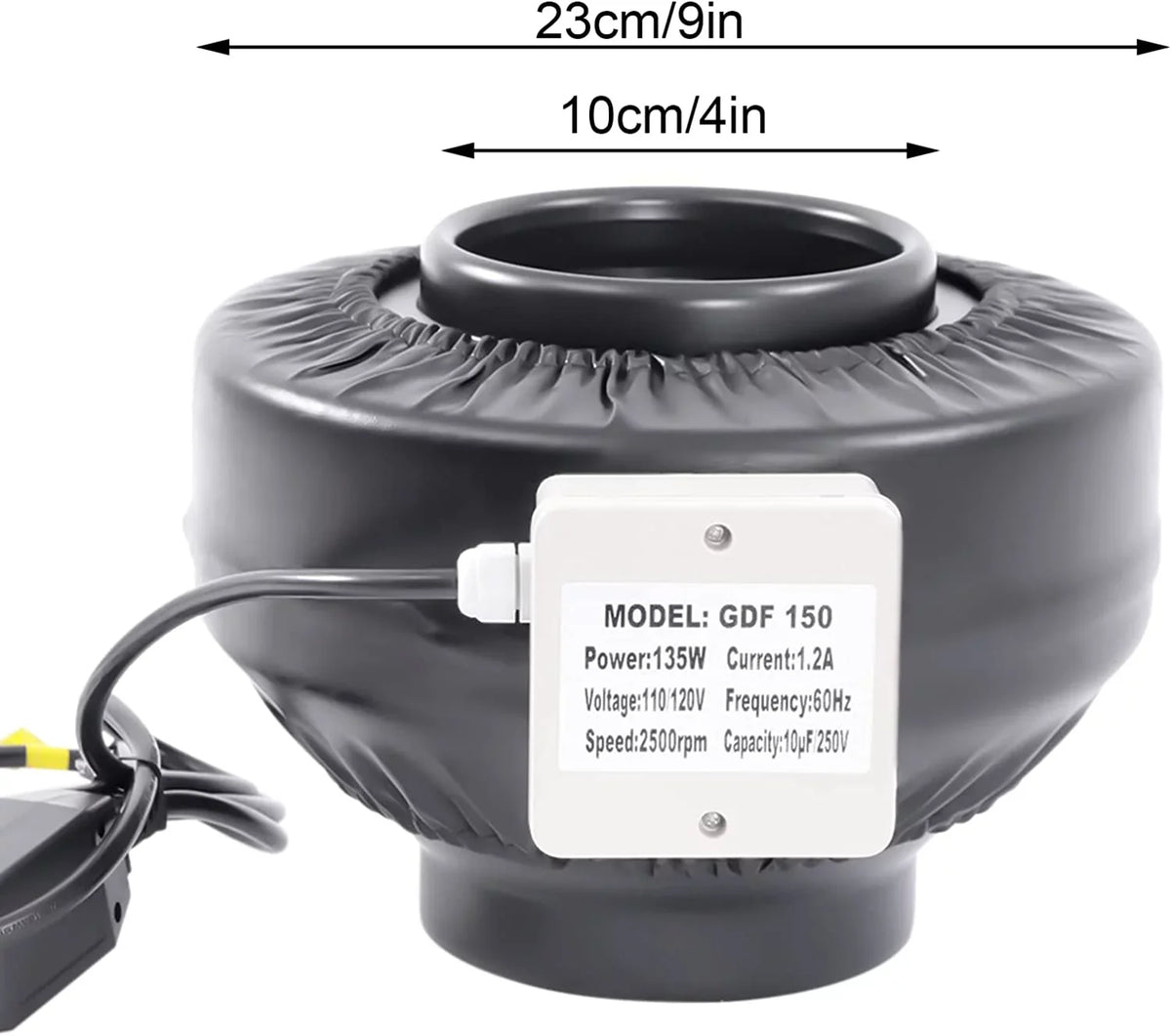 Combinable Fanwith Speed Duct Filter HEPA Carbon Controller Fan Fan Filter Booster Exhaust Fan with Inch & Grow Industrial FETCOI Inline Tent 8 Grade Powerful