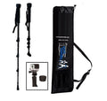 York Rubber Digital Feet, Collapsible Poles Locks, and Flip Camera & Pair Trekking Nordic Hiking with Mount,