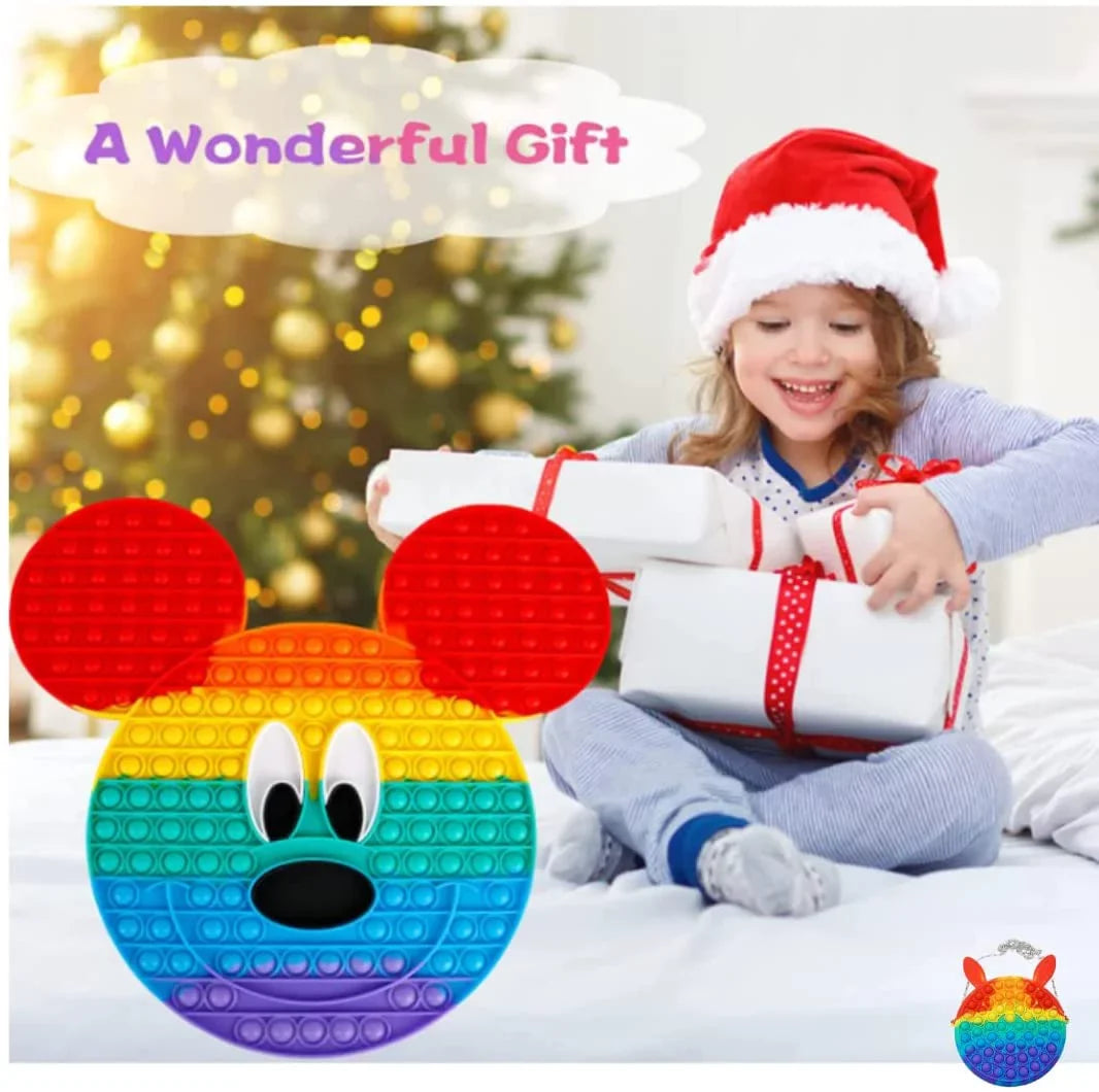 Perfect Teens Rainbow and Popits Gifts Women for Mouse Red Popits Large Matching Handbag, with