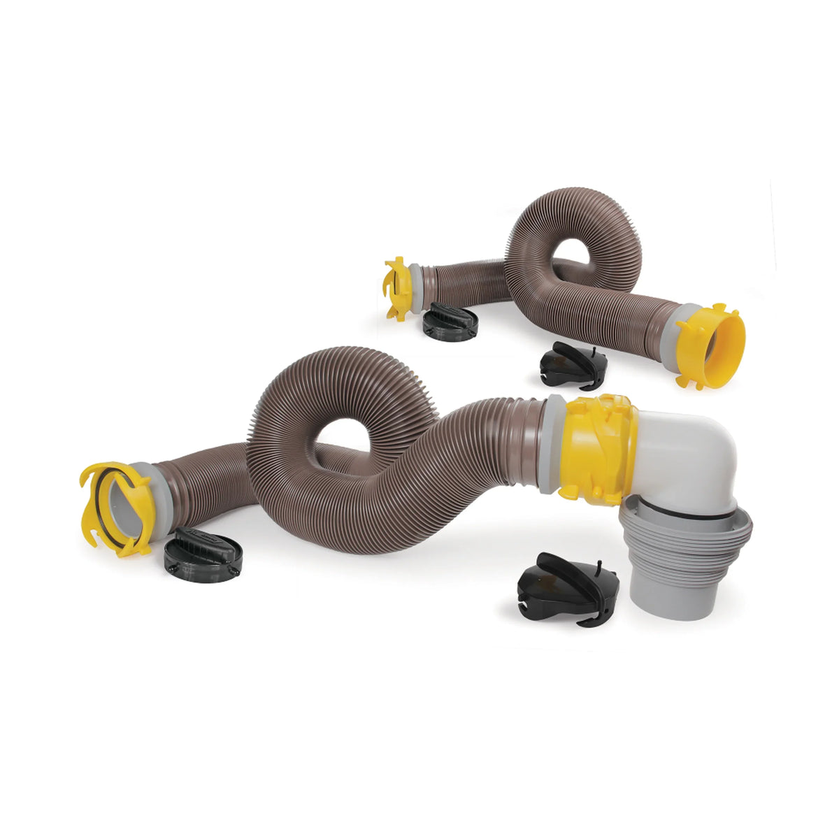 Vinyl, | (39628) Kit Camco Multicolor Heavy-Duty Sewer HTS Hose Camper/RV 20-Foot 360 Revolution
