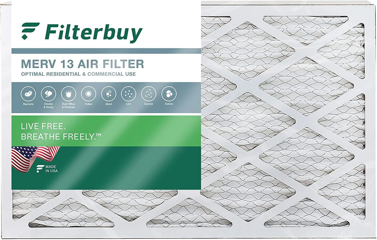 13 Furnace (1-Pack) AC Air HVAC 10x24x1 Filters Pleated MERV Filterbuy
