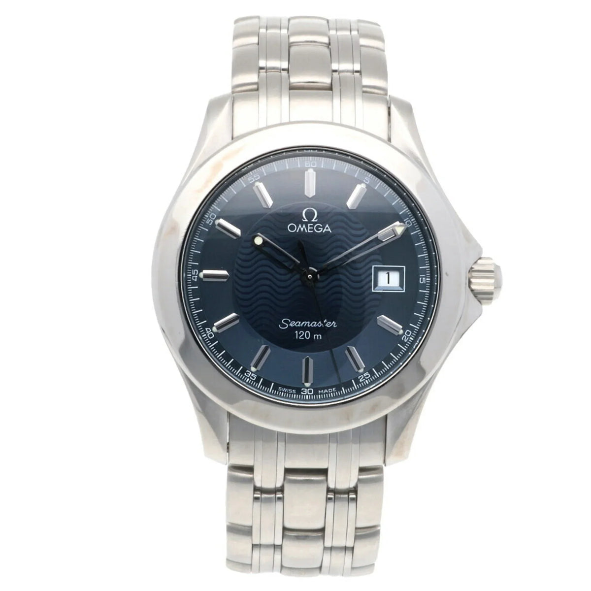 Men's Quartz Seamaster Steel Watch Stainless (Good) OMEGA 2581.80 Omega Pre-Owned 120M