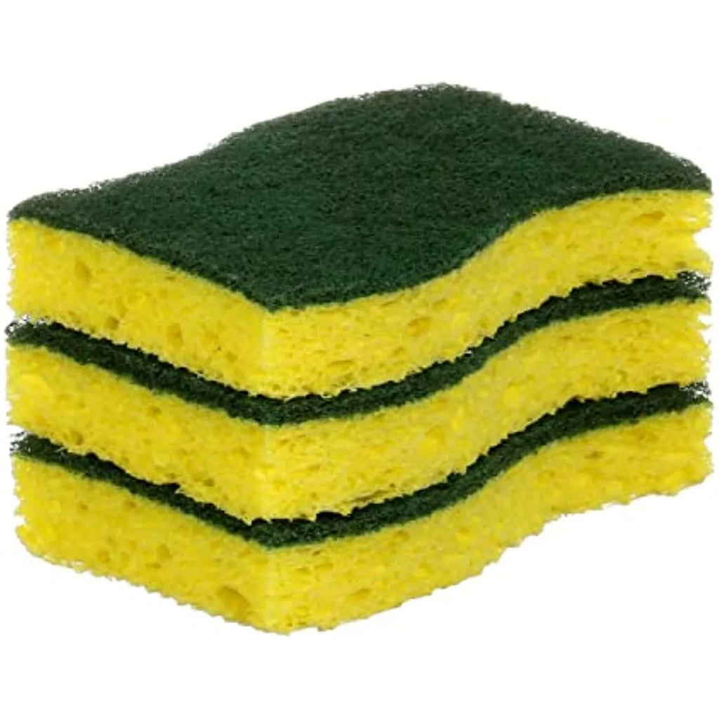Sponges, Up Scrub Of Stands Duty Count, Scotch-Brite Grime, Stuck-On 24 Green, Pack Heavy 8 To