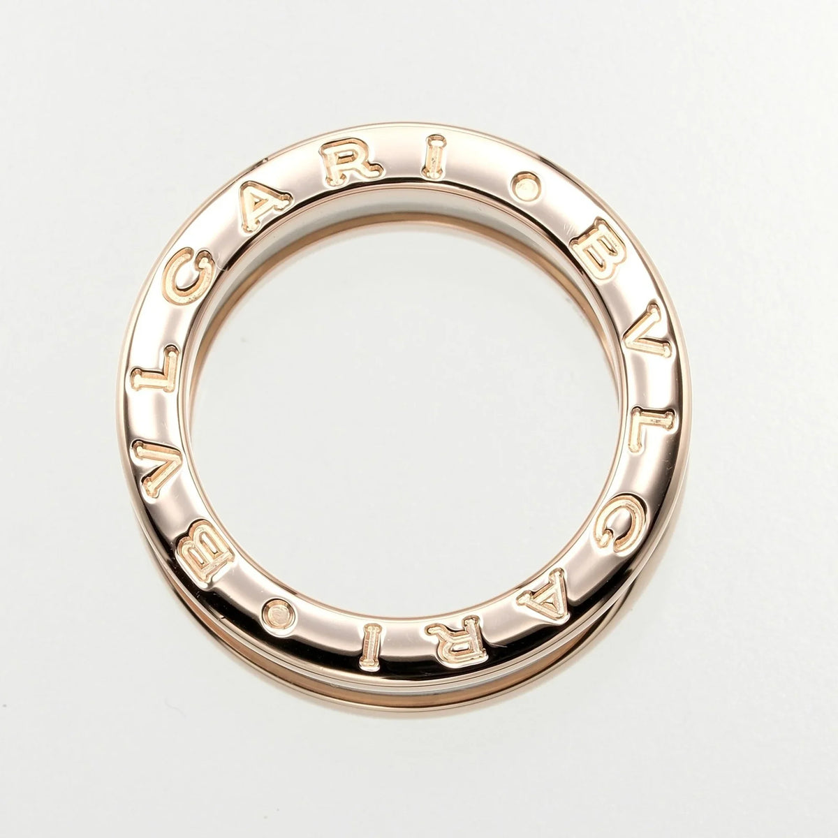 Pre-Owned B 7.22g I112223130 Ring Bvlgari Approx. One Gold Zero BVLGARI (Good) PG K18 Pink Ceramic