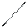Upper Knurled and Triceps Curl Grip Curls EZ Fitness Arm Hand Body Workout 47" Valor Streel -28mm Bar for