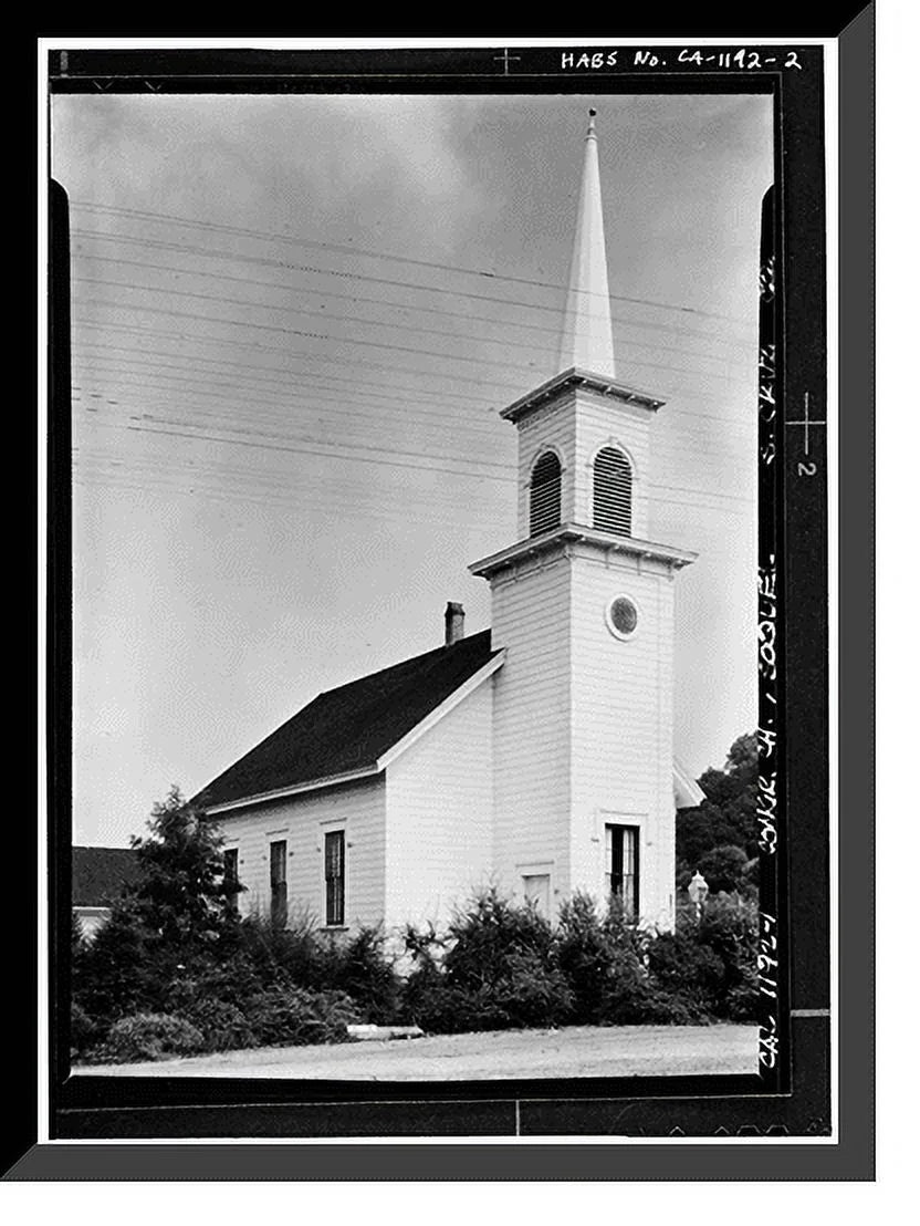 Framed County, x Historic Church, 2, Soquel, - 17-7/8" 21-7/8" Cruz CA Print, Congregational Santa
