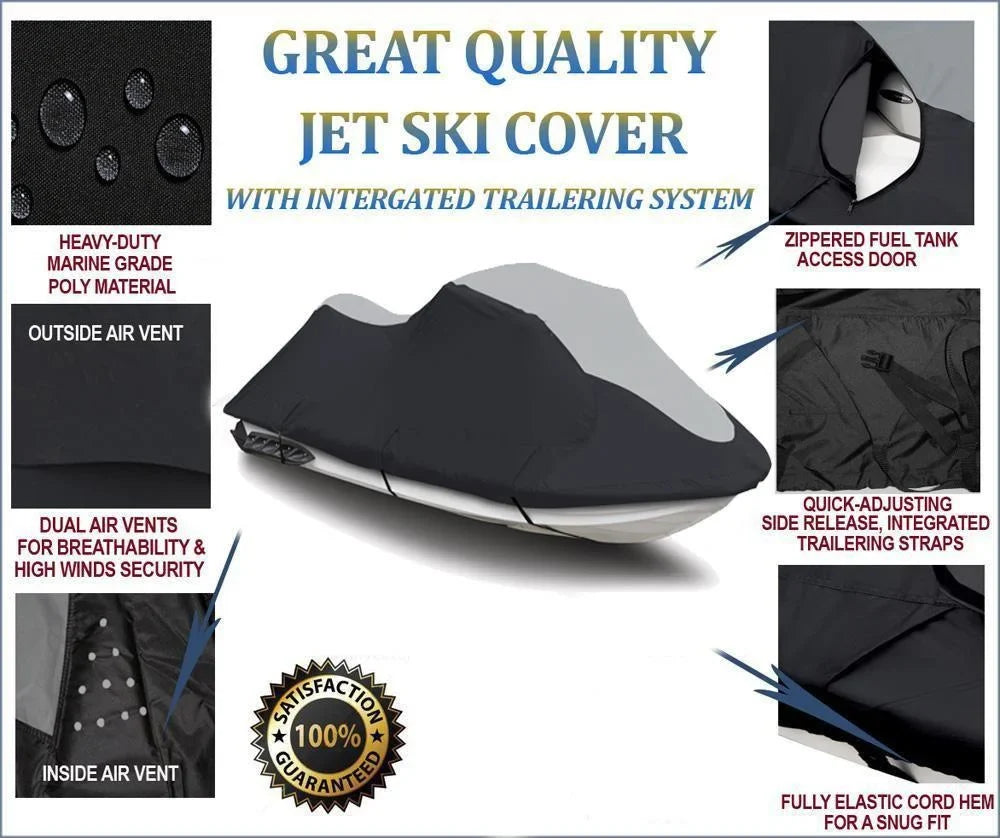 Ski RXT- aS HEAVY-DUTY Sea for SUPER Compatible Cover 2011-2016 X Sea-Doo 260 PWC Doo Jet jetski