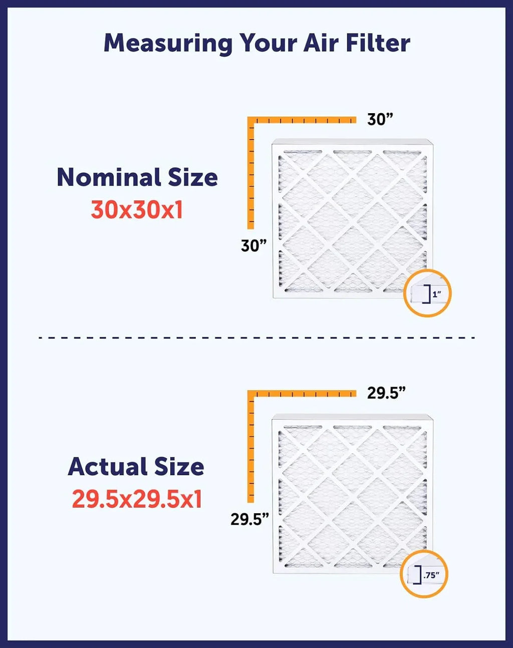 Pleated Air Filters x | 4-PACK 8 MERV Furnace Actual A/C | Filter 10 | HVAC 10x48x1 Size: King USA x Filter IN 48 MADE | .75"