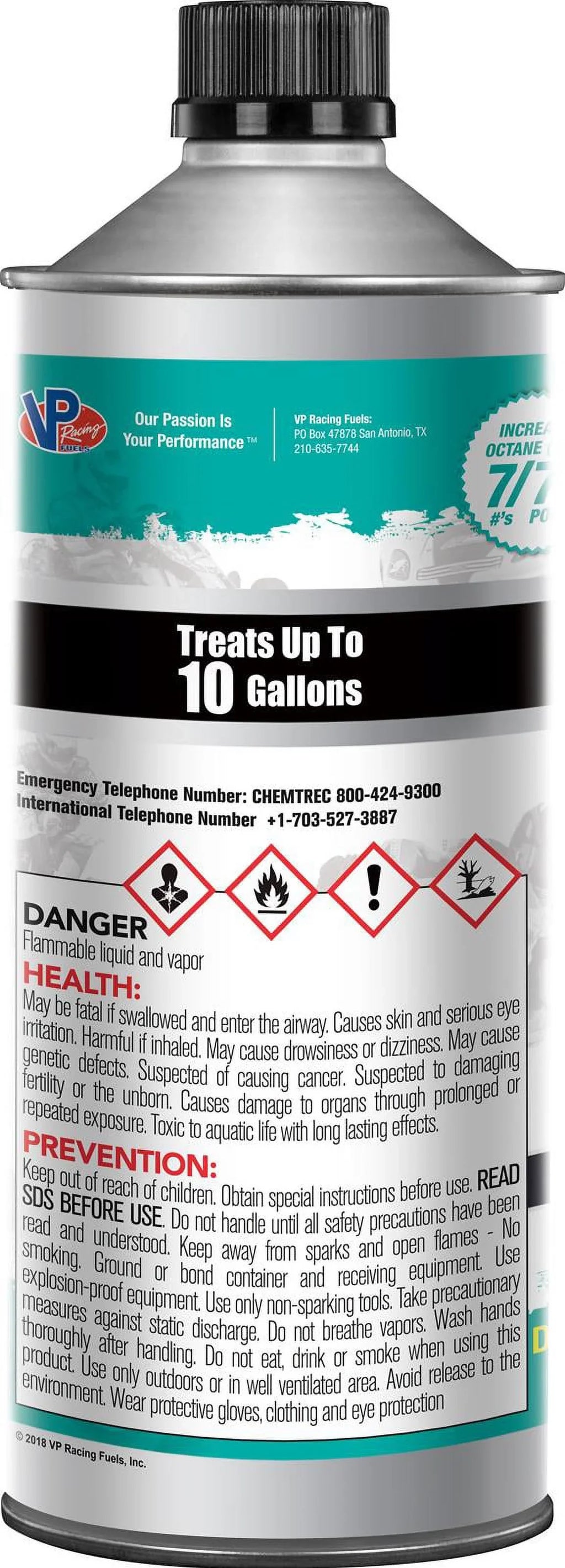 '- Octanium fuel 32 Racing Unleaded 10 29505 VP oz Octane gallons Treats