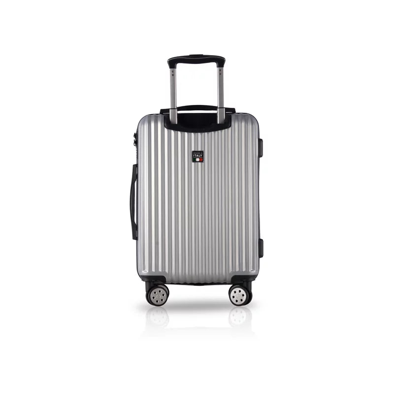 T0274-24in-SLV Carry-On ABS TUCCI Silver T0274 in. Banda 24 Luggage,