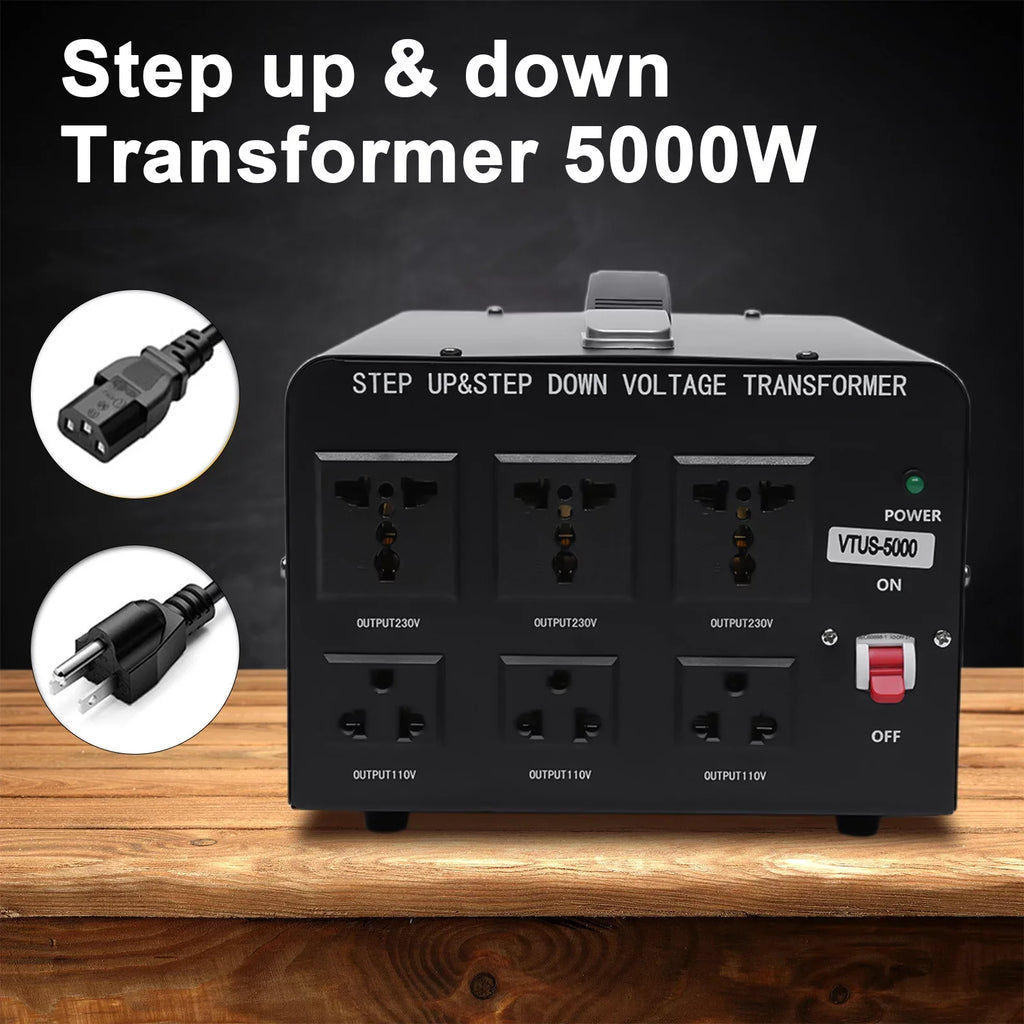Convert Transformer 220V Heavy Watt Converter Duty to Voltage 110V 110V Step Loyalheartdy Up/Down 220V 5000 to Power Peak Converter / Electric Voltage