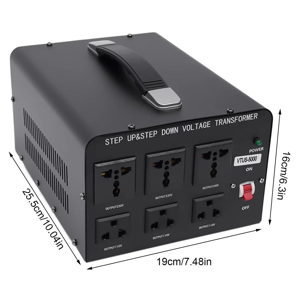 Convert Transformer 220V Heavy Watt Converter Duty to Voltage 110V 110V Step Loyalheartdy Up/Down 220V 5000 to Power Peak Converter / Electric Voltage