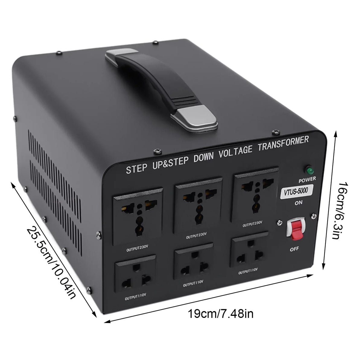 Convert Transformer 220V Heavy Watt Converter Duty to Voltage 110V 110V Step Loyalheartdy Up/Down 220V 5000 to Power Peak Converter / Electric Voltage