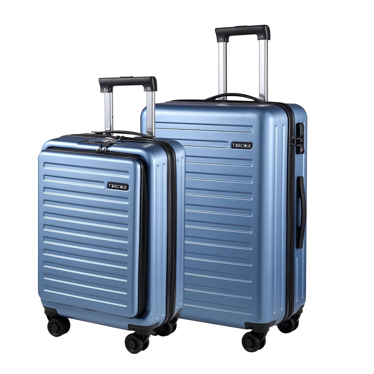 20 Inch Only ABS+PC Expandle, Laptop 20/24 Front with Set, Wheels, 37~41L Lock Pocket & Spinner Luggage 65L, Blue Inch & Hardshell TSA 2 + 20 Suitcase 24 Piece with Ice Lightweight