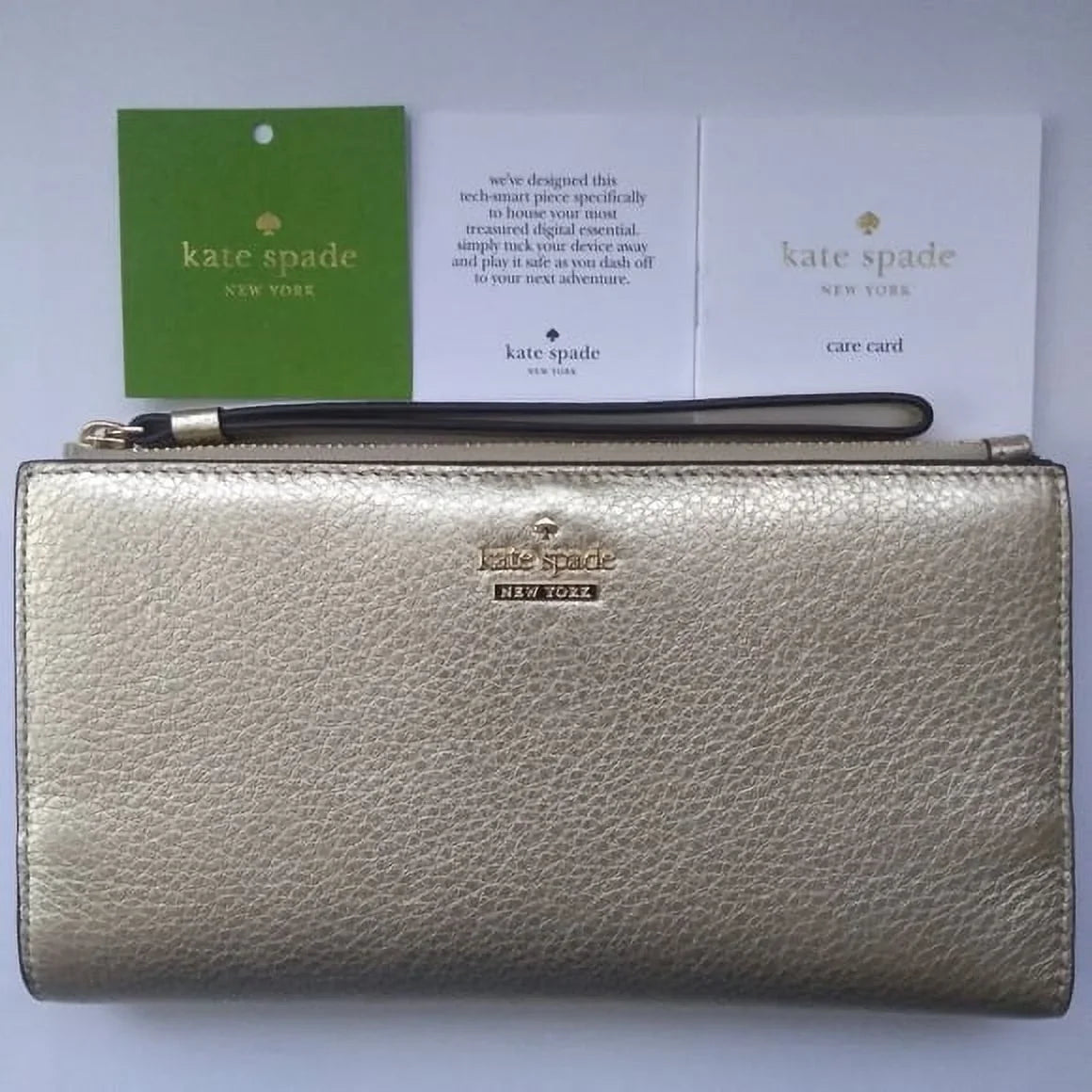 Wristlet Dot Blake Gold Wallet Kate Street Eliza Spade