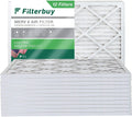 Furnace Air (12-Pack) 24x25x1 MERV 8 HVAC Pleated AC Filters Filterbuy