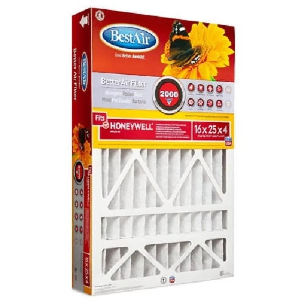 4 MERV 25" 4" 11 Best - Quantity Filter Honeywell HW1625-11R Pleated of x One x Air 16" Year