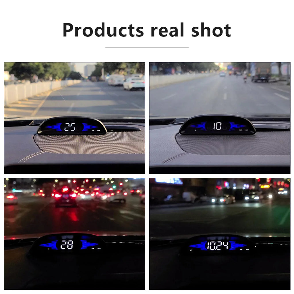 Car Head-up Display Multi-Functions Speedometer Car New Diagnostic Driving Speedometer Dcenta OBD B2