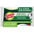 Sponges, Up Scrub Of Stands Duty Count, Scotch-Brite Grime, Stuck-On 24 Green, Pack Heavy 8 To