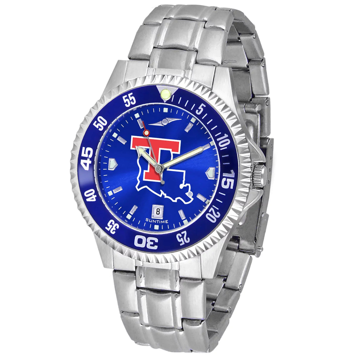 Watch AnoChrome Bulldogs Tech Louisiana Steel Competitor Royal Bezel Color