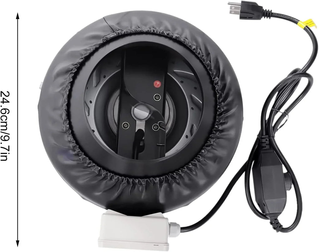 Combinable Fanwith Speed Duct Filter HEPA Carbon Controller Fan Fan Filter Booster Exhaust Fan with Inch & Grow Industrial FETCOI Inline Tent 8 Grade Powerful