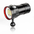 Light 8000Lumens for Video Lights Shooting Flashlight B15 Scuba Flashlight Video Dive Sports,Underwater Underwater 80m Underwater Under Water Photography and Dive Light Diving