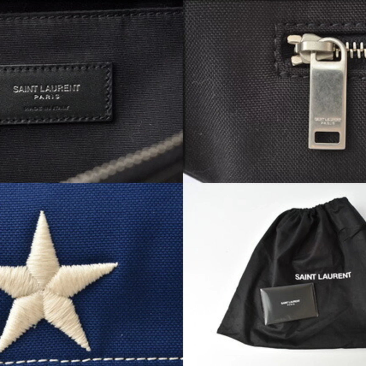 557831 (New) Saint Multicolor Laurent Pre-Owned Bum Star LAURENT MARSUPIO Pouch Leather Waist Bag SAINT