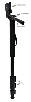 Monopod Panasonic II Lumix Unipod / Release) 72" (Quick DC-LX100 Black Professional For