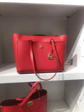 Tote Large Kors Leather 35T1G5Mt7T 3-In-1 Bag Maisie In Pebbled Flame Michael Multi