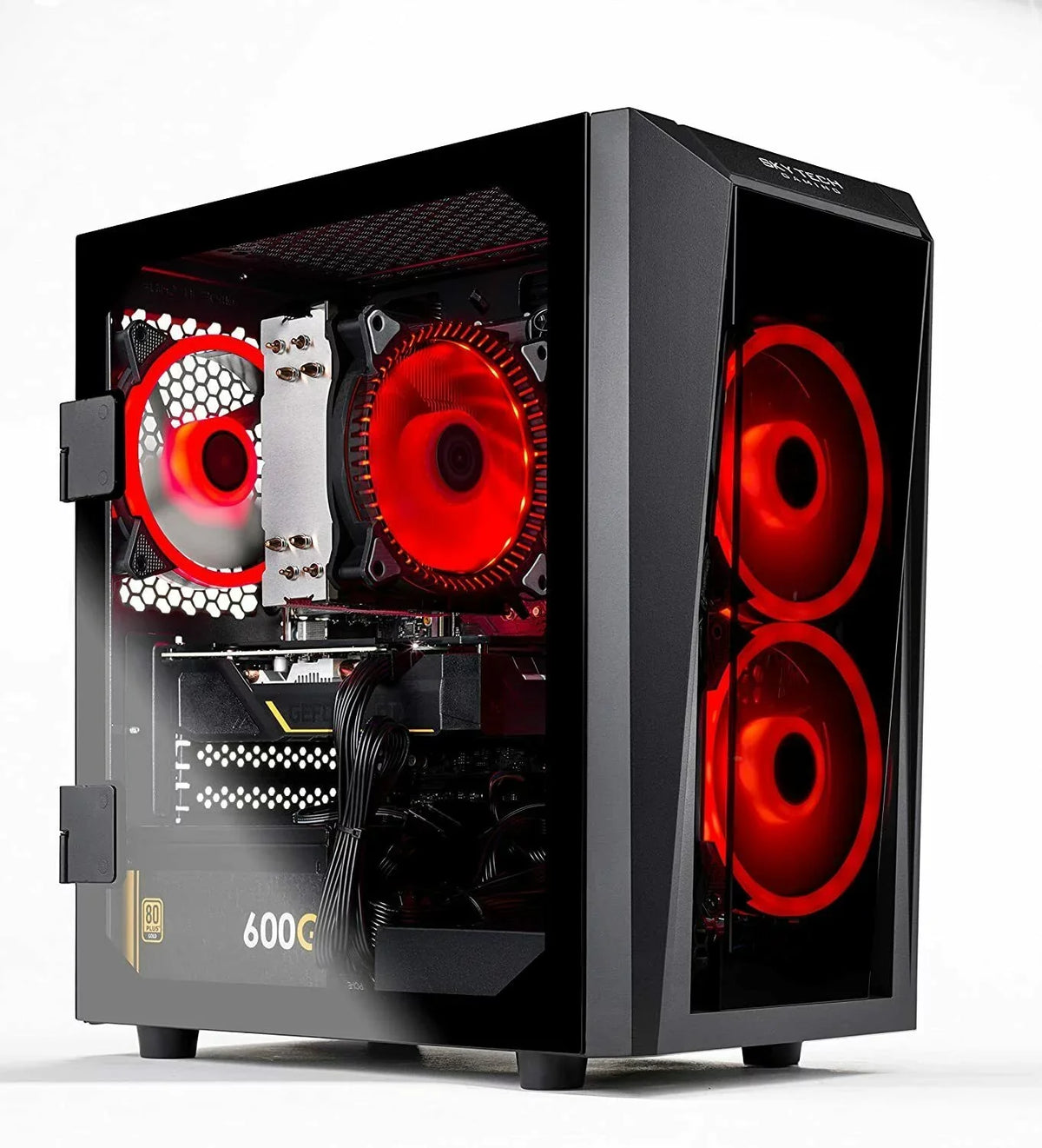 64-bit Gaming GHz, Home SSD, PC GTX Core 10105F 16G 500GB 3.7 – 10 Blaze Gold 600W PSU, Wi-Fi, 1650, II DDR4 i3 Desktop 3200, AC Windows Skytech