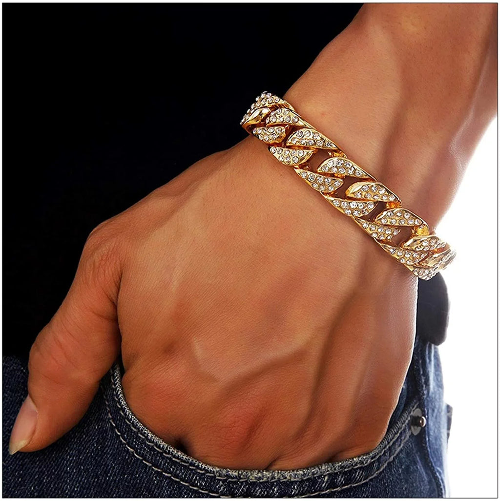 Big CHARLES w/Easy Watch Rocks - Gold Read Iced Mens Date - Hop Timepiece RAYMOND (ST10537-RN Out Blinged Day & Designer Out -C) Fully Hip Diamond ST10535
