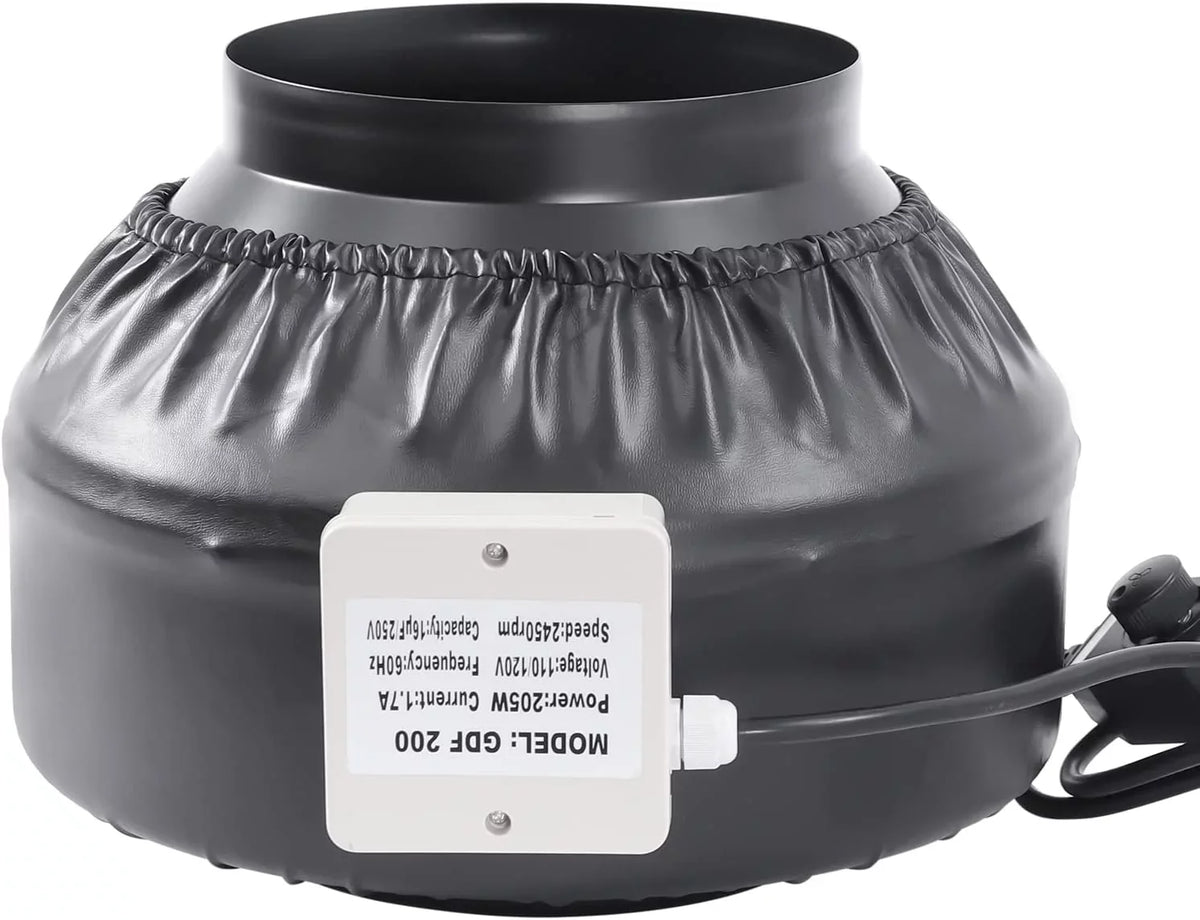 Combinable Fanwith Speed Duct Filter HEPA Carbon Controller Fan Fan Filter Booster Exhaust Fan with Inch & Grow Industrial FETCOI Inline Tent 8 Grade Powerful