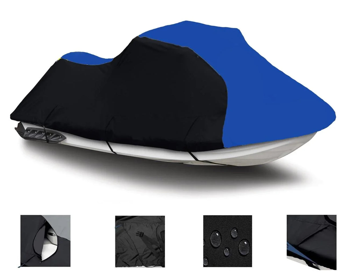 PWC Sea-Doo BLACK Cover 2015 2011 Compatible 2012 HEAVY-DUTY, Sea 2010 SKI RXT-X Bombardier JET for 2013 / Doo 2014 600D 260 BLUE