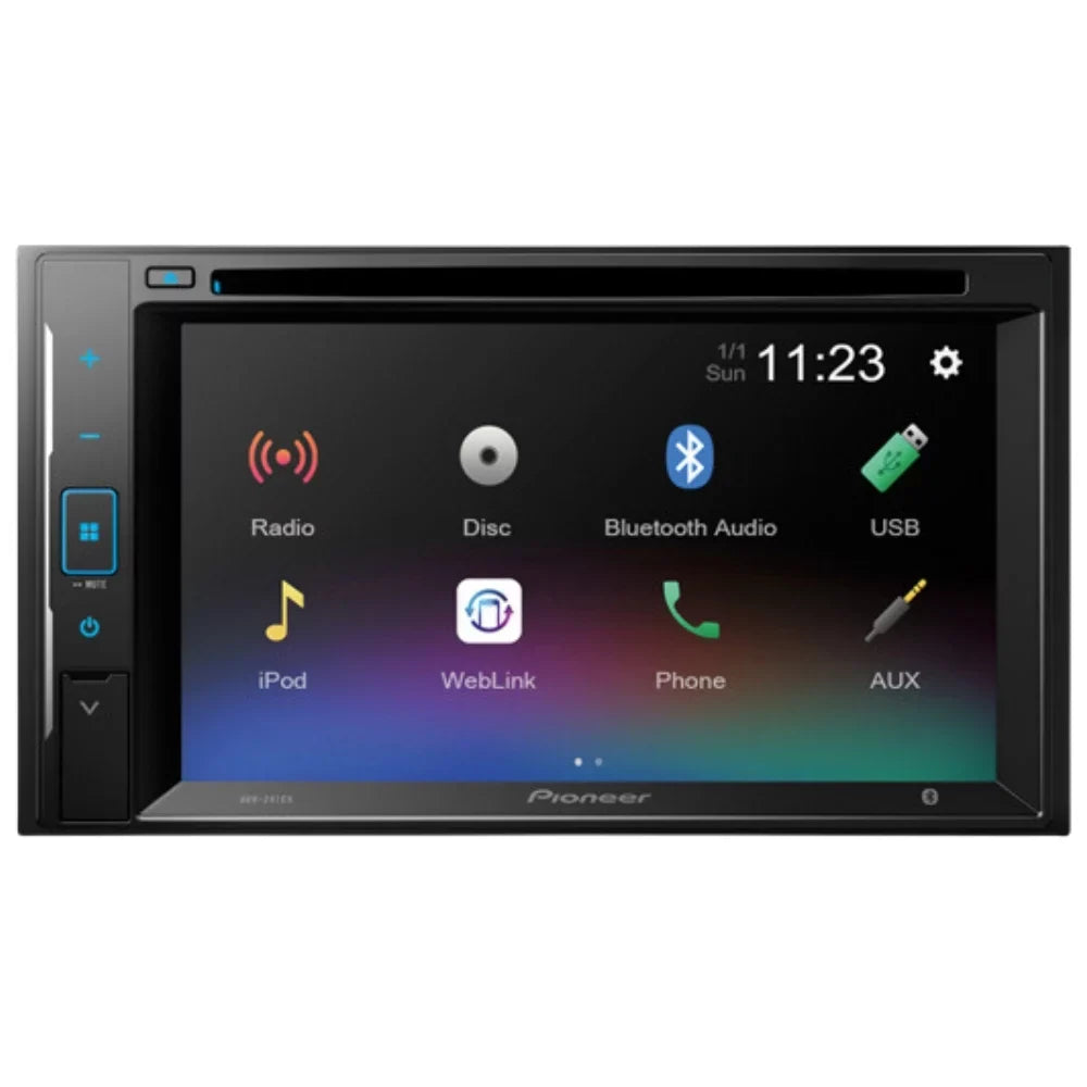 Double F150 Receiver Pioneer AVH-241EX Car Digital Camera/Installation 1999-2003 Media Kit/in-Dash 6.2" Stereo AM/FM with Bundle Touchscreen DVD/CD for DIN W/ Bluetooth/Backup KIT4749