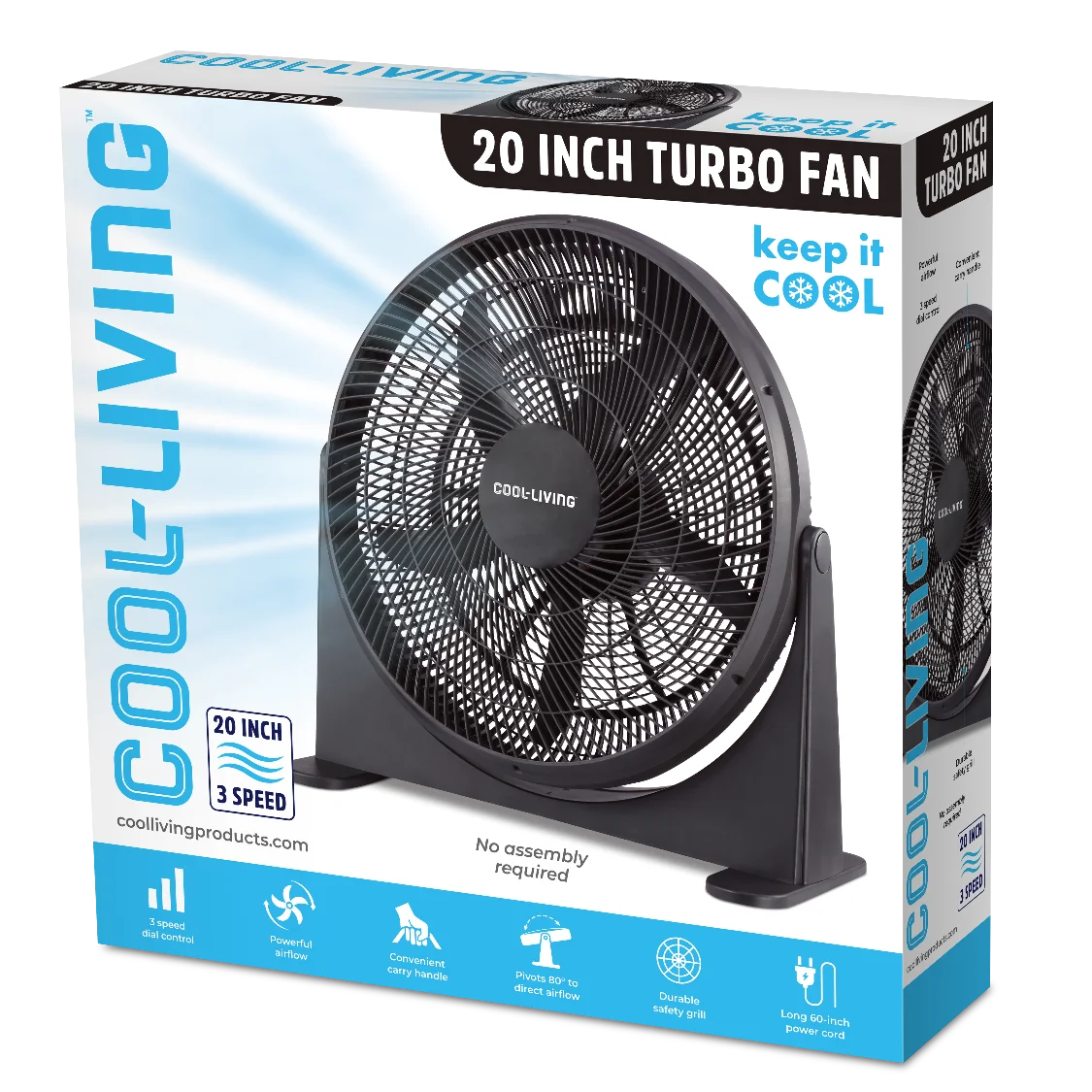20-inch Speed Fan, Turbo 3