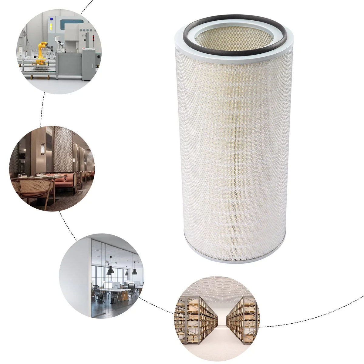 Fine P191151 SHZICMY Filter 20-40μm Dust Particles Collector Catcher Replaces Cartridge