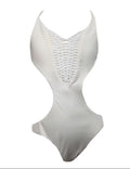 Breathe Swimsuit, Maui Piece GANGSTER SPIRITUAL One Women's White, X-Small