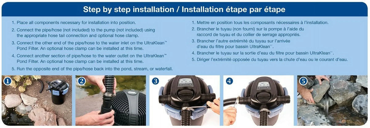 Pressurized AquaScape UltraKlean w/UV 2000 Filter