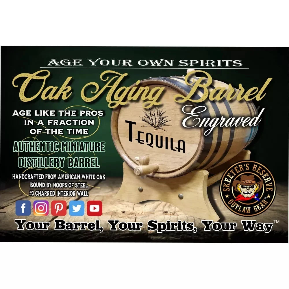 Eyes Engraved (037) Barrel - Aging American Irish Smiling Oak