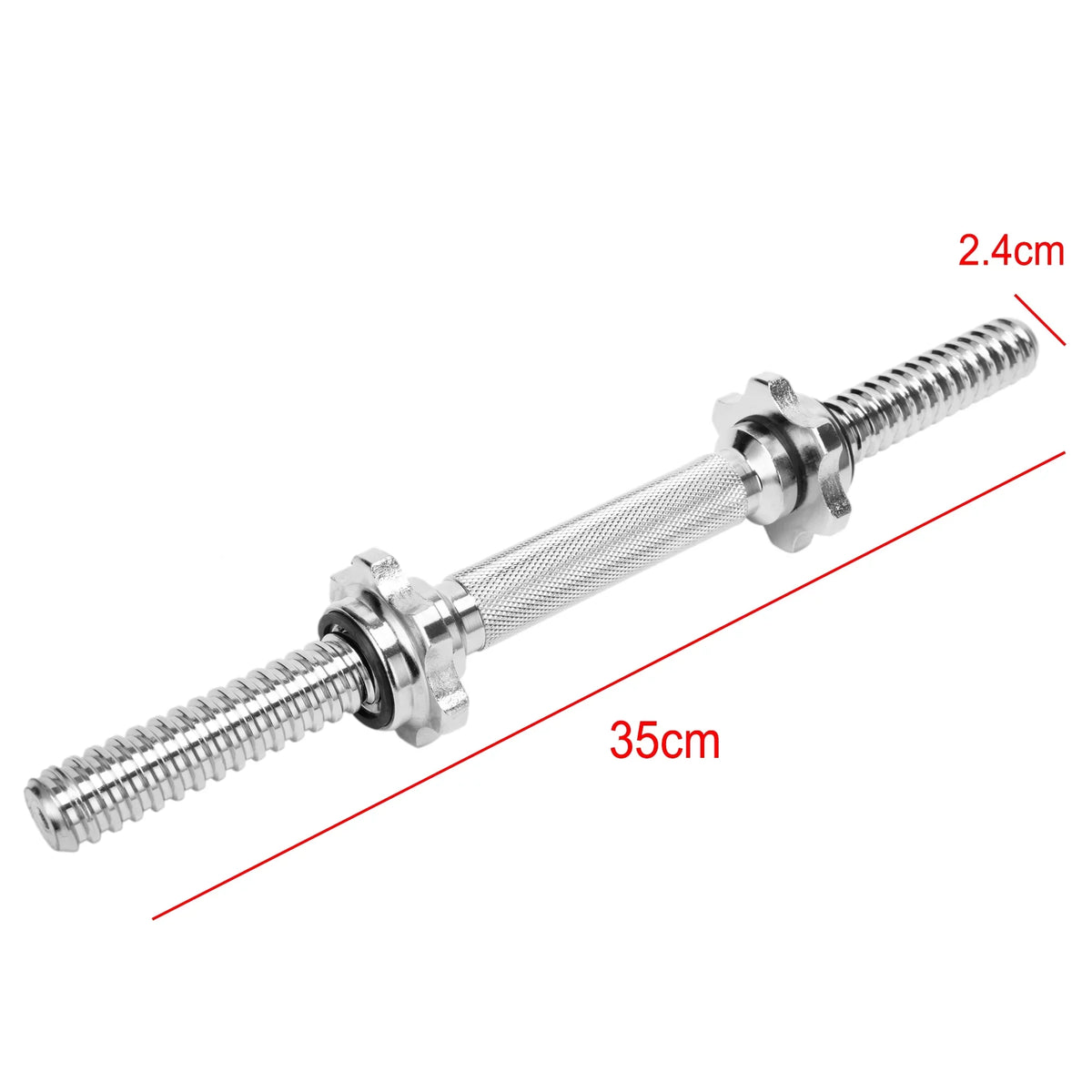 Bars Spinlock Handles 35cm,Hex Bars Length Set Barbell nut SAYFUT for Collar Gym Weight Training, Dumbbell Barbells Chrome Lifting Dumbbell 13.77''/ Strength Dumbbell