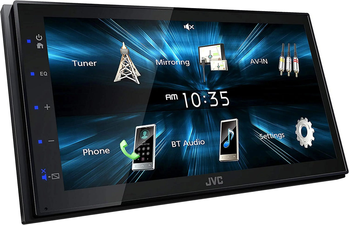 Touchscreen Car MP3 Player Bluetooth Double with DIN USB 6.75" Display JVC Stereo KW-M150BT EQ Radio 13-Band Port Receiver AM/FM