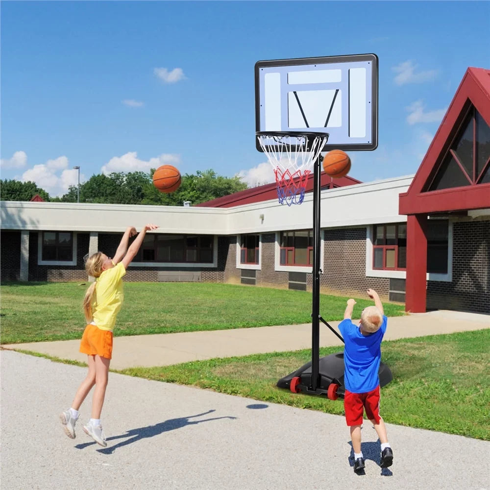 Youth for to System Portable Basketball with Wheels Junior Kids, for Outdoor Junior Ft. 8.2 and Renwick and Up Indoor