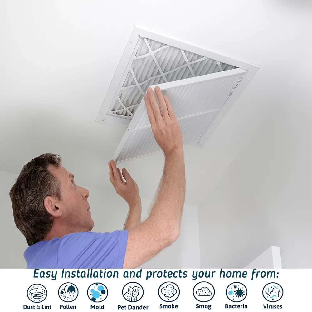 Filti AC Air 13 ( Air MERV 16x30x1 IN USA Home HVAC | Furnace Filter Pleated Filter | Filter 2 MADE Pack)