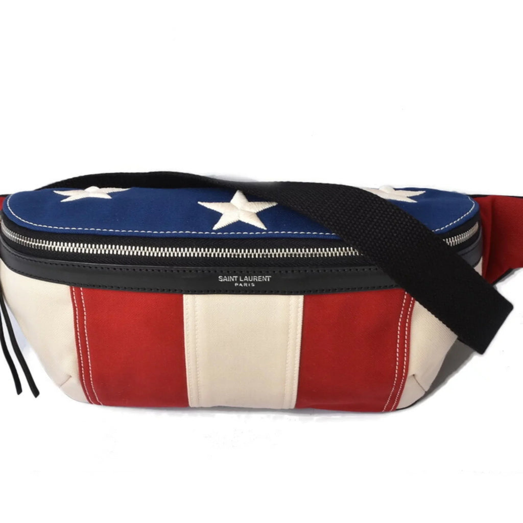 557831 (New) Saint Multicolor Laurent Pre-Owned Bum Star LAURENT MARSUPIO Pouch Leather Waist Bag SAINT