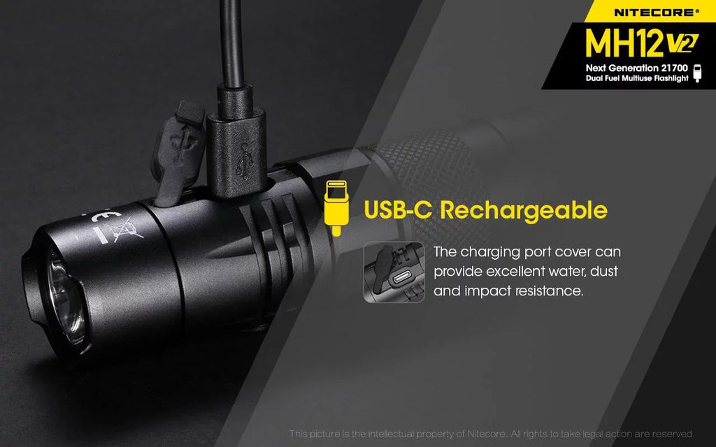 '-1200 Bank w/ NB10000 COMBO: Flashlight and Lumens 10,000mAh V2 Nitecore XP-L2 Nitecore LED MH12 21700 V6 Battery CREE Power