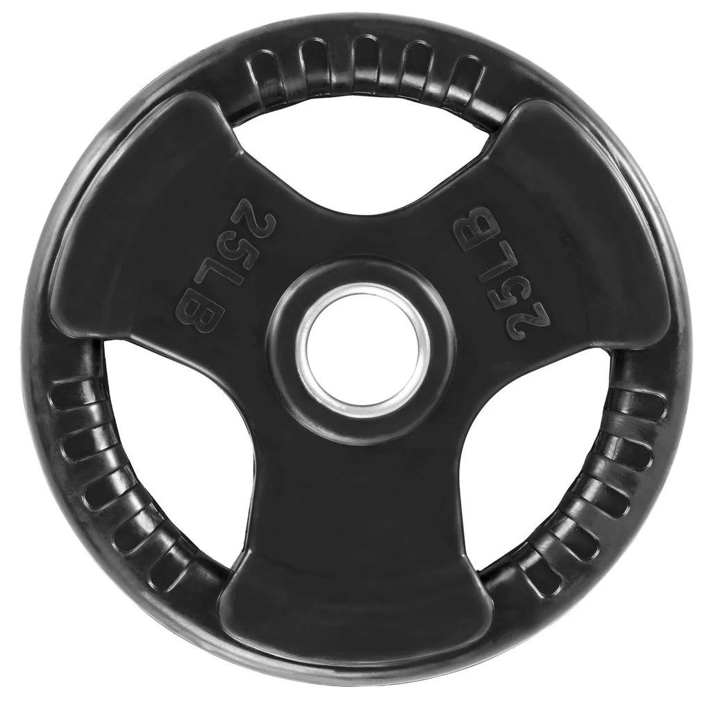 French ft Bar w/7 (New) Weight Set Grip Olympic 395 Rubber lbs Plate Fitness