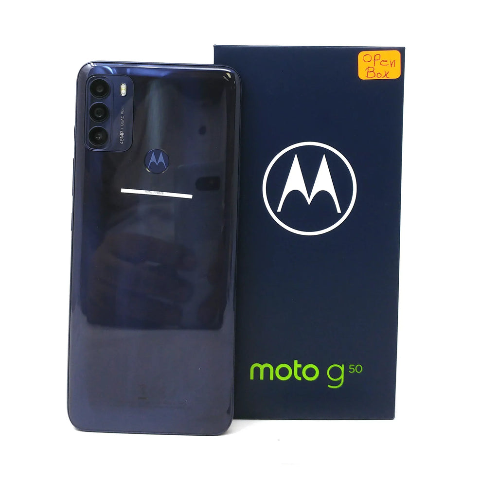 G50 6.5" XT2137-1 Steel Grey - - Dual Factory RAM Moto Unlocked 5G OB Motorola SIM Phone 4GB 128GB